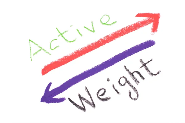 Manter ativo e perder peso — Fotografia de Stock