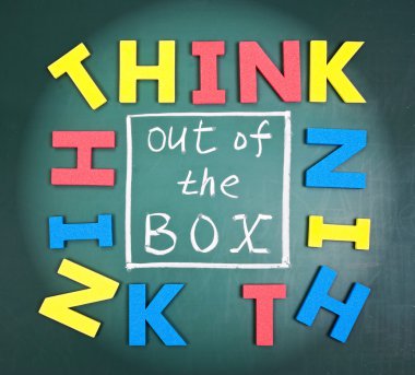 Think out of box clipart