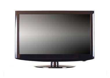 Isolated modern panel television clipart