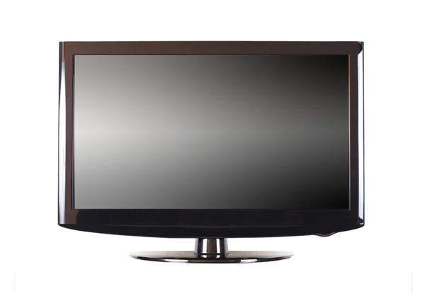 Na białym tle nowoczesny panel telewizji — Zdjęcie stockowe