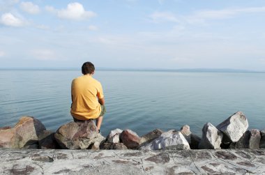 Yalnız at lake balaton