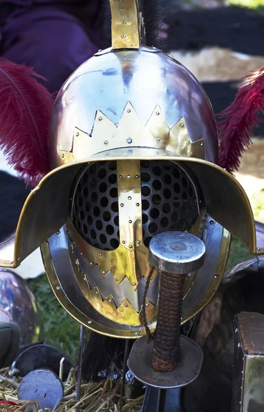 Гладиаторский шлем — стоковое фото