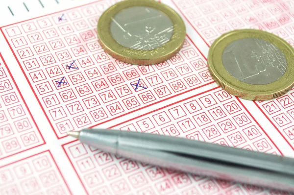 Ganhar bilhete de loteria — Fotografia de Stock