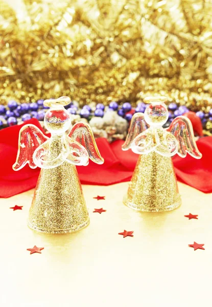 Ángeles de cristal de Navidad — Foto de Stock