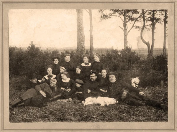Οικογενειακό Πορτρέτο Όλων Των Ηλικιών Περίπου 1901 — Φωτογραφία Αρχείου