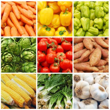 Vegetable collage clipart