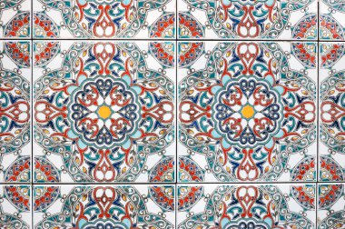 Close up of ceramics tiles clipart