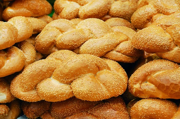 Loafs de pão chalá — Fotografia de Stock