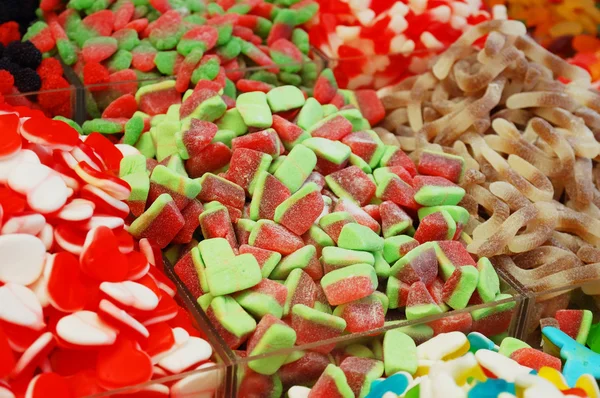 Muchos caramelos coloridos — Foto de Stock