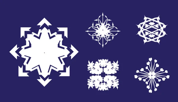 Ensemble Snowlakes — Image vectorielle