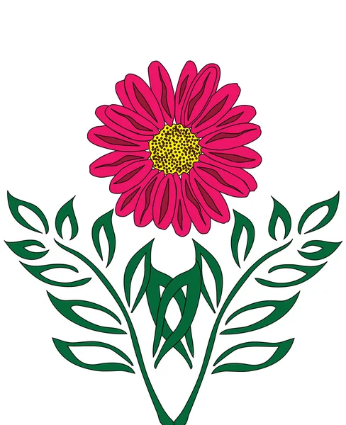 Анотація рожева квітка — стоковий вектор
