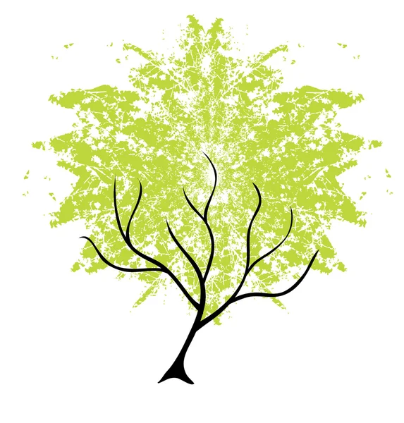 抽象绿树 — 图库矢量图片