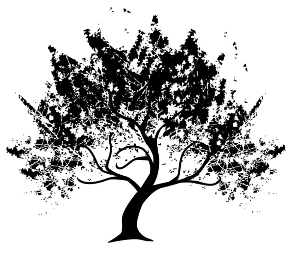 Abstraktní grunge strom — Stockový vektor
