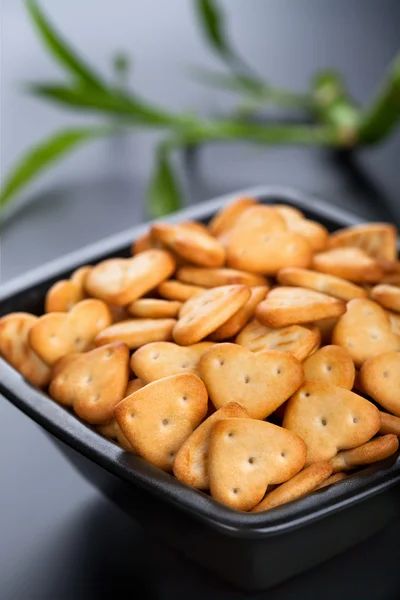 Salt cheese crackers — Stock Photo, Image