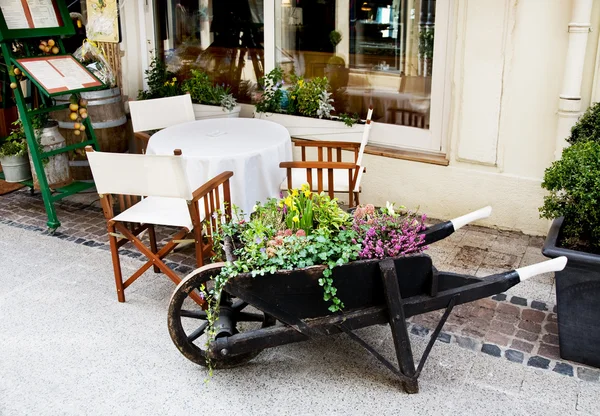 stock image European outdoor cafe