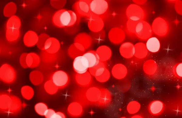 Abstract background of red holiday lights — Stock Photo, Image