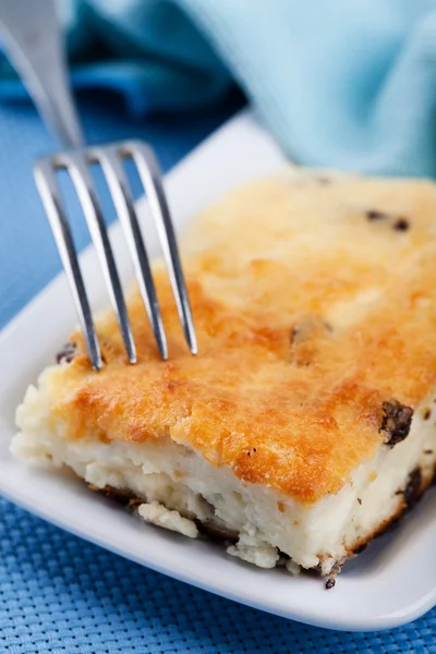 stock image Cheesecake with raisins