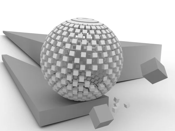3D куб — стокове фото