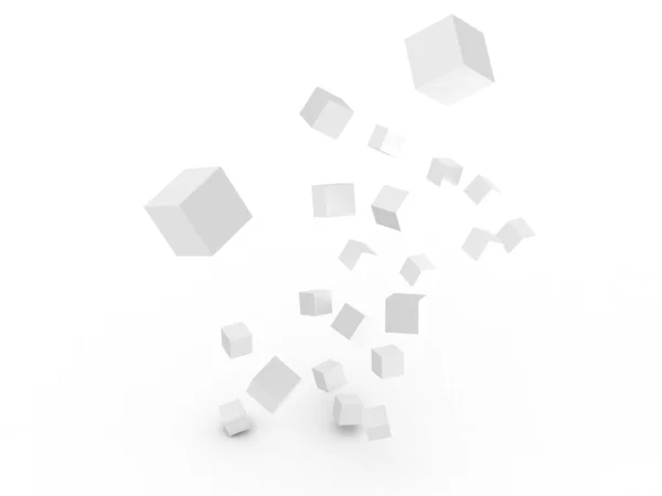 3D-kubus Stockafbeelding