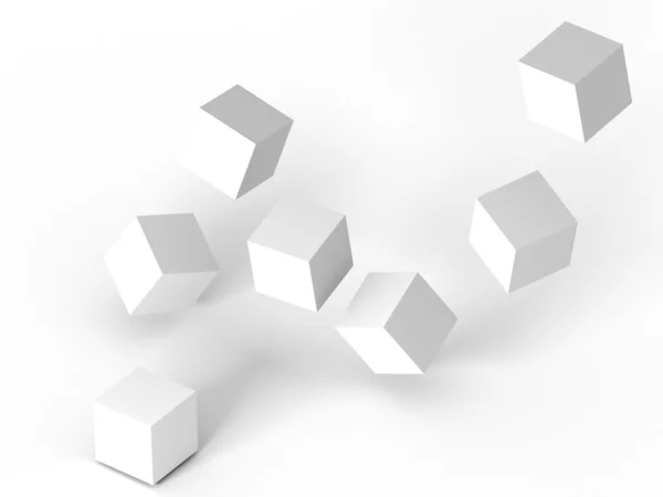 3D-kubus Rechtenvrije Stockafbeeldingen