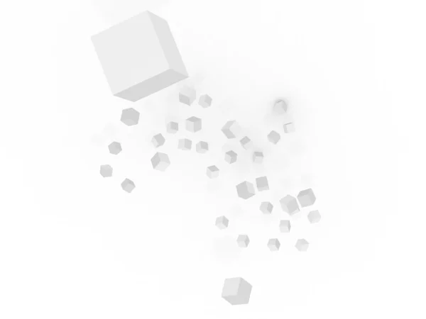 3D-kubus Stockafbeelding