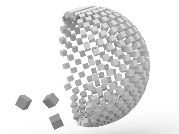 3D-kubus Rechtenvrije Stockafbeeldingen