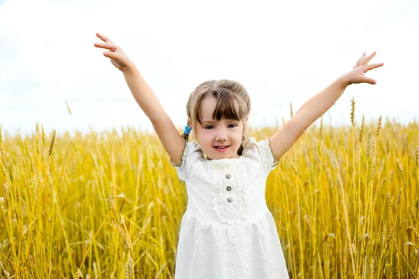 Girl in the field — Stock Photo, Image