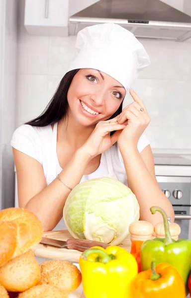 Cucinare con verdure — Foto Stock