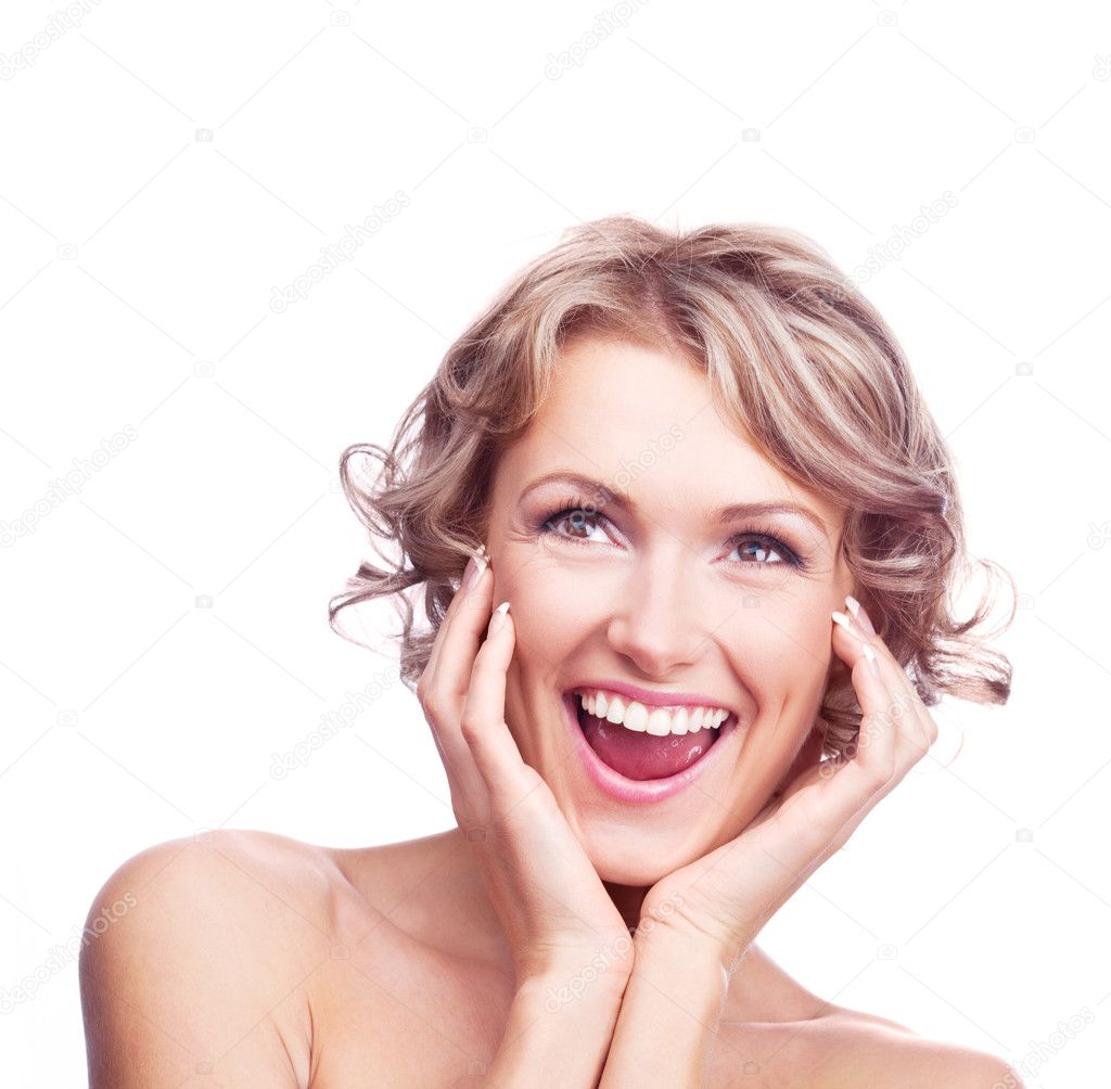 Excited woman