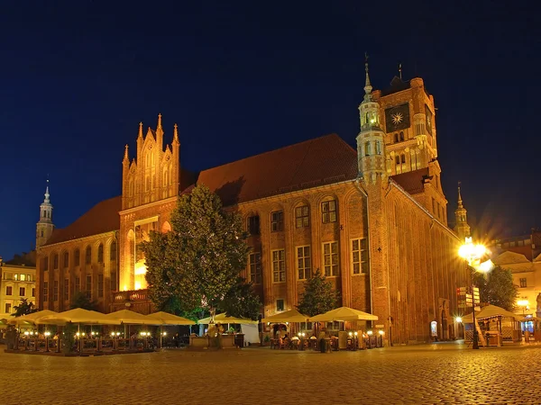 Староміська ратуша Торунь, Польща — стокове фото