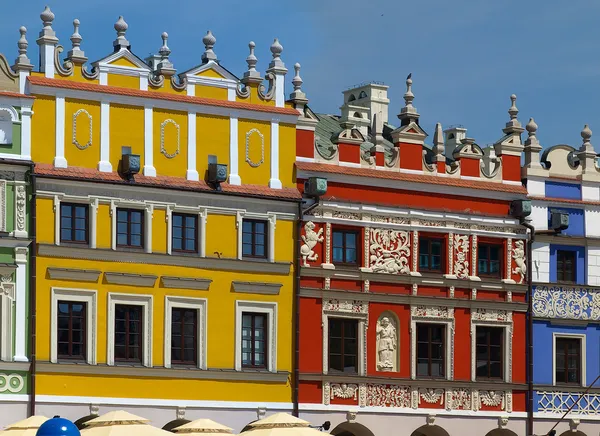 stock image Richly decorated houses Armenian merchants in Zamosc, Poland.