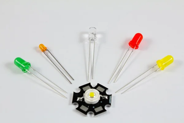 Six Pieces Different Led — Stock Photo, Image