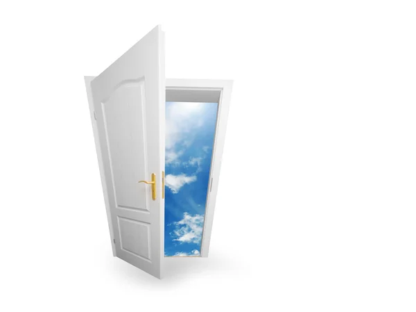 Door to new world. Hope, success, new way concepts — Stock Photo, Image