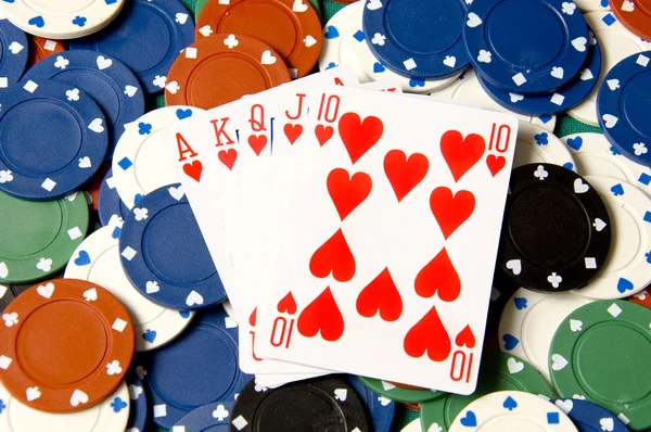Сердечный покер — стоковое фото