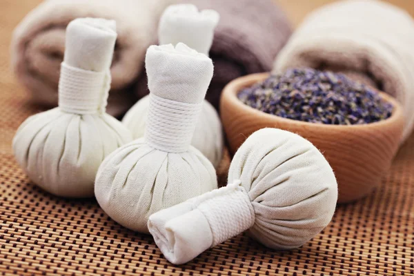 Selos de massagem de lavanda — Fotografia de Stock
