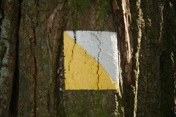 Hiking trail işareti — Stok fotoğraf