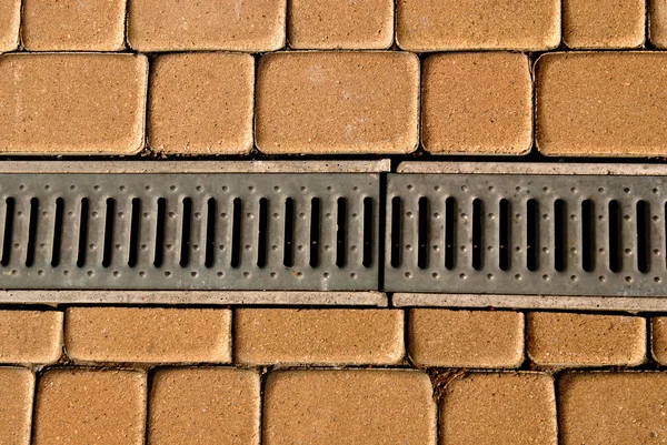 stock image Sewerage system on the footpath