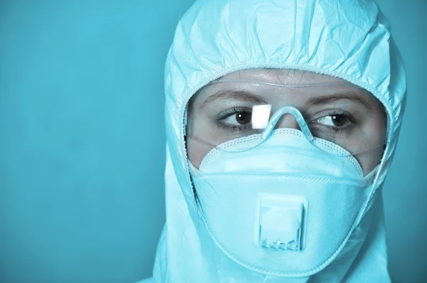 Portrait of scientist in protective wear — Stock Photo, Image