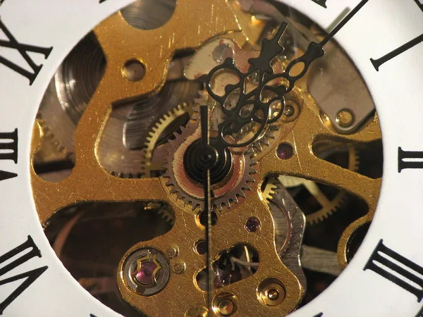 Reloj Caballero Con Mecanismo Expuesto —  Fotos de Stock
