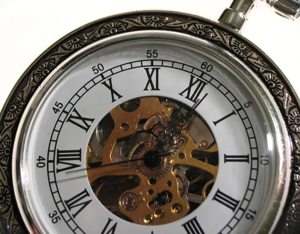 Джентльменские Часы Открытым Механизмом — стоковое фото