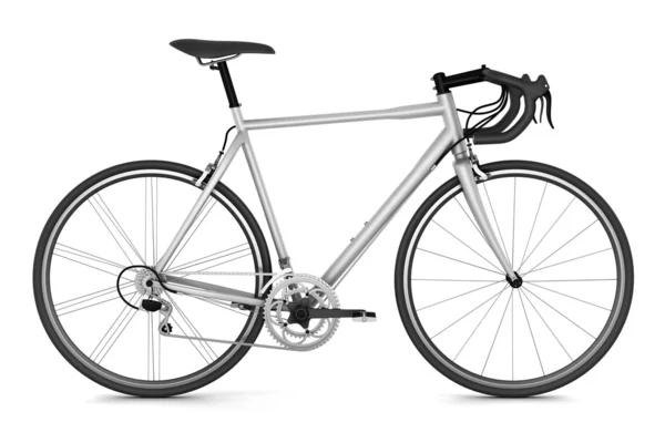 Bicicletta sportiva isolata su fondo bianco — Foto Stock