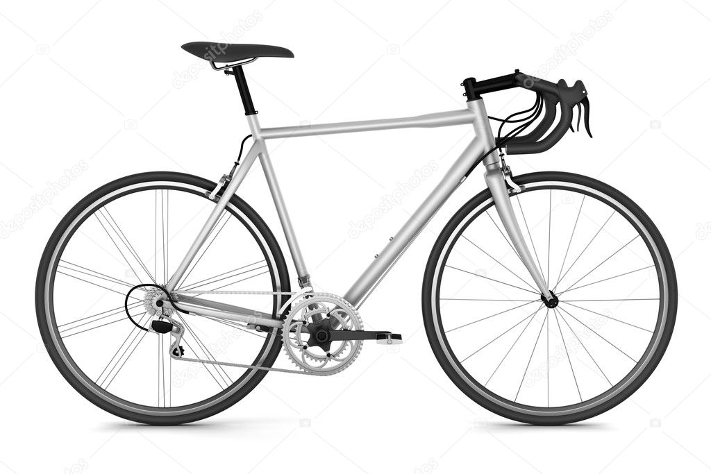 Sport bicycle isolated on white background
