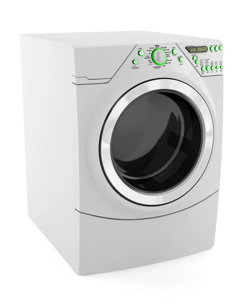 Tvätt maskin isolerad på vit bakgrund — Stockfoto
