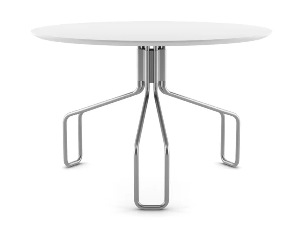 Modern Table Isolated White Background — Stock Photo, Image