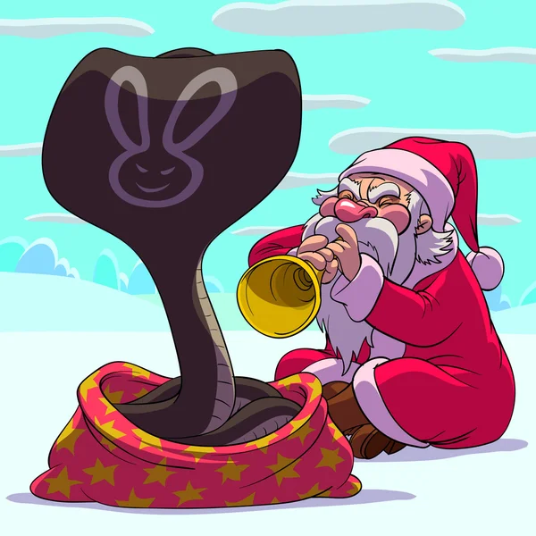 Fakir Noel Baba — Stok Vektör