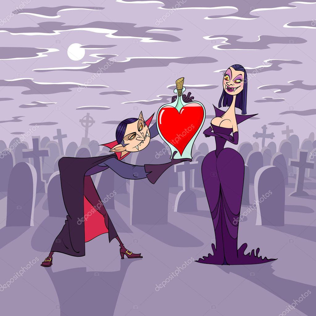 Vampire Couple Stock Illustrations – 361 Vampire Couple Stock  Illustrations, Vectors & Clipart - Dreamstime