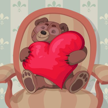 Valentine's Day Of Teddy clipart