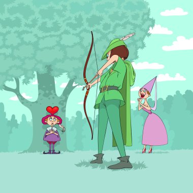 Valentine's Day of Robin Hood clipart