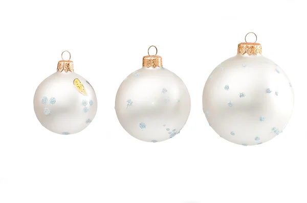Nieve Navidad esferas — Foto de Stock