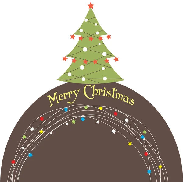 Χριστουγεννιάτικο δέντρο. εικονογράφηση φορέας — Διανυσματικό Αρχείο